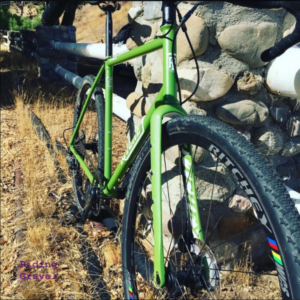 Ritchey Outback against a stone gate post