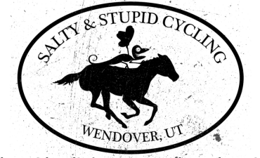 The Salty & Stupid Cycling insignia for the "Get Up Off The Couch And Ride!" series