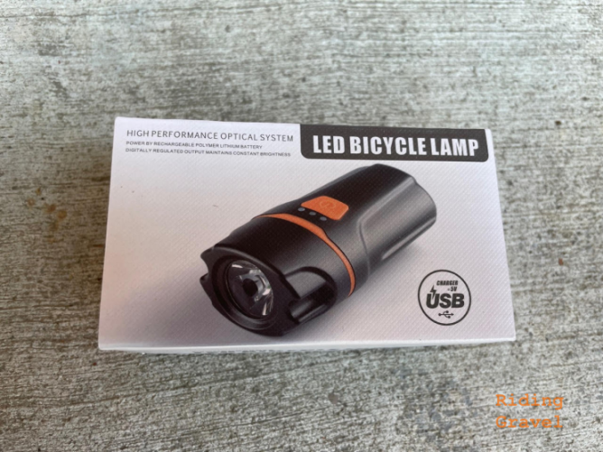Wastou Bike Light, Amazon sourced Bike Light Number 2 in its retail packaging