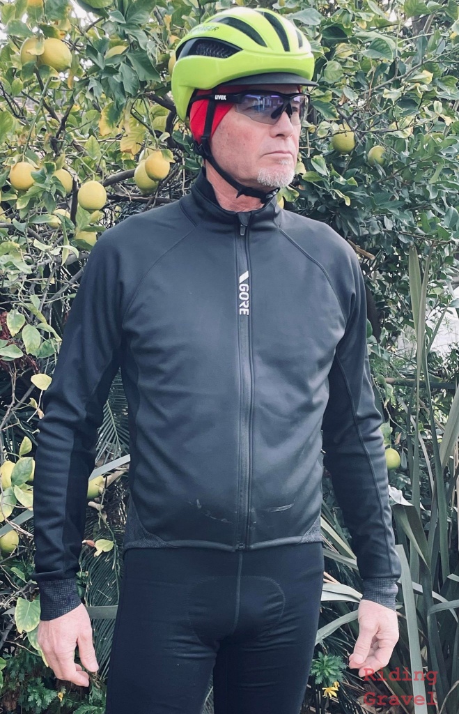Grannygear models the new GORE C5 Thermo Jacket
