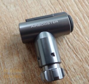 The Topeak AirBooster CO2 cartridge adapter.