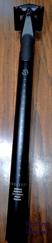 The backside of the Redshift Sports ShockStop Pro Seat Post