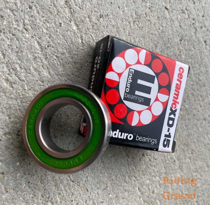 A shot of an Enduro bearing and its packaging