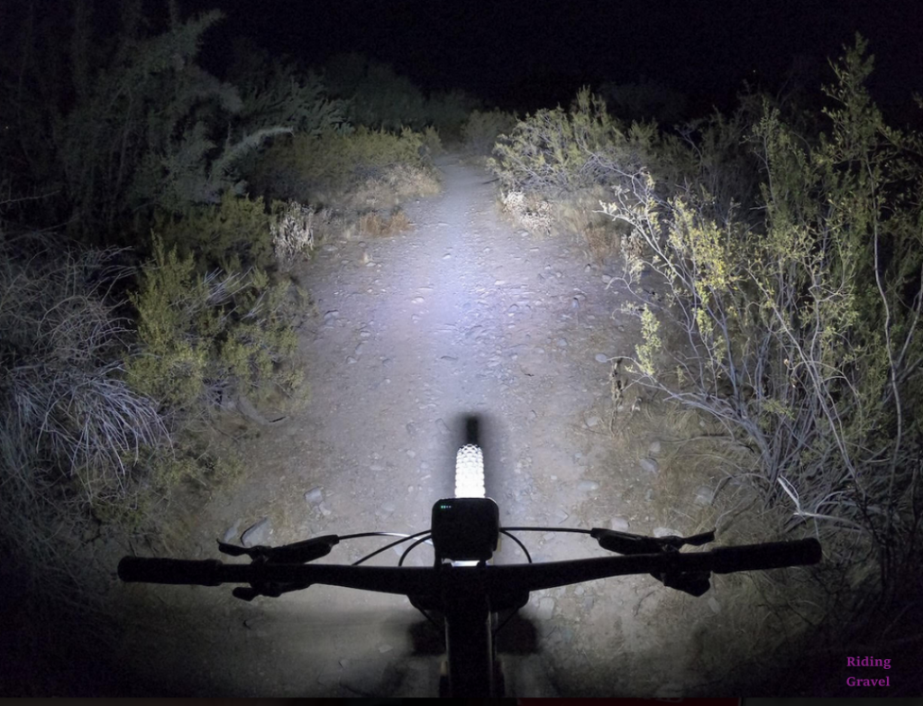Trail shot of Outbound Lighting Trail Evo in use.