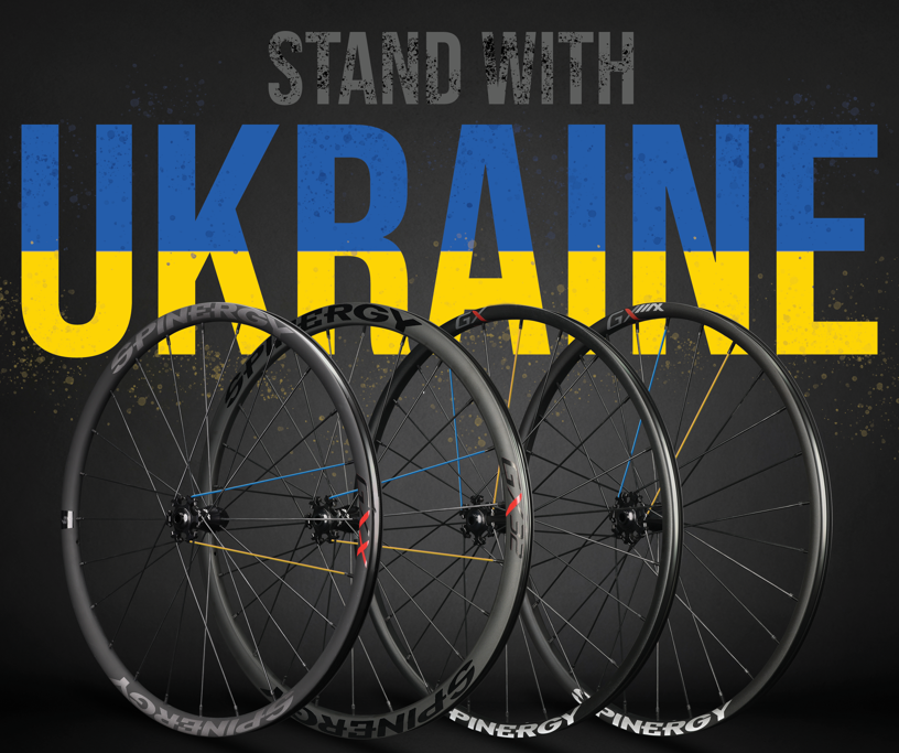 Spinergy Wheels "Stand With Ukraine" wheel poster image.