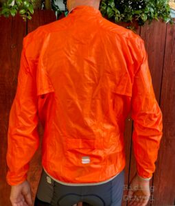 Rear view of the Hot Pack easy Light jacket from Sportful