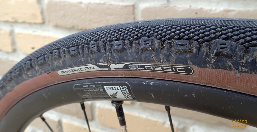 A close-up of the American Classic Kimberlite tire