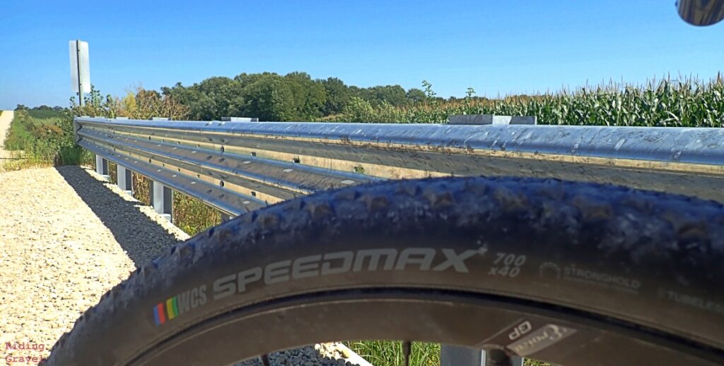 A detail shot in a rural area of the Speedmax WCS tire