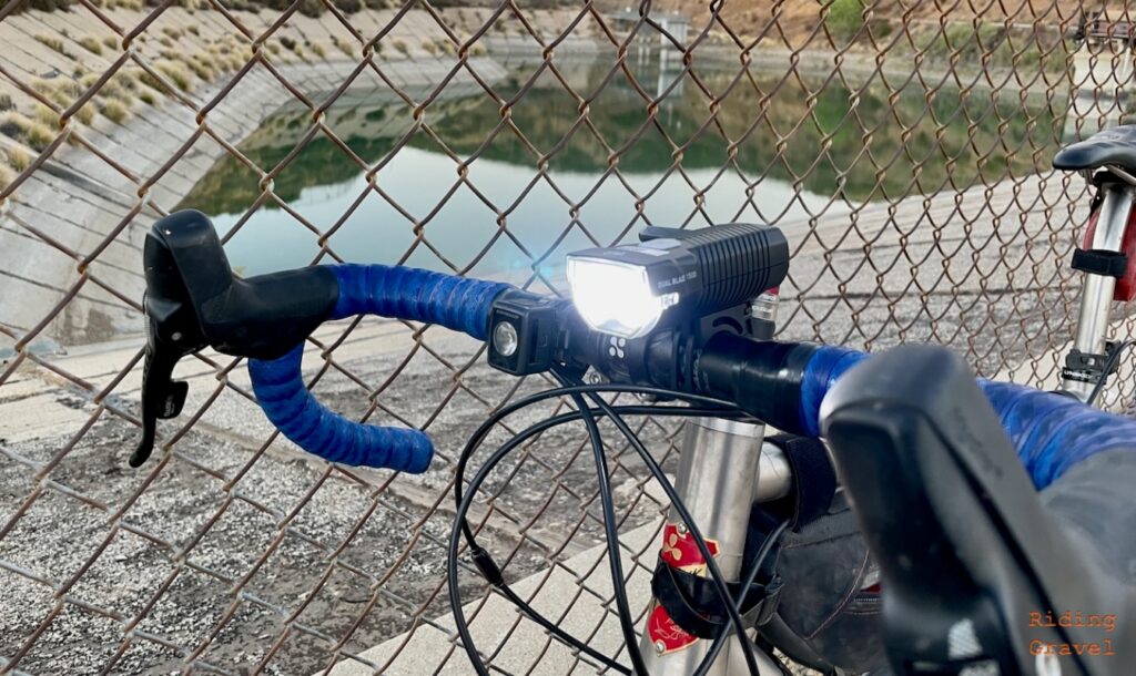 Image showing the Planet Bike Dual Blaze 1500 while on Grannygear's bike.