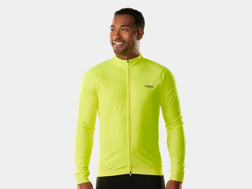 Stock image of a model wearing the Circuit Softshell Cycling Jacket