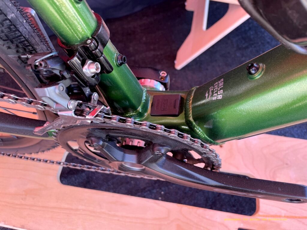 Detail of bottom bracket area on the Confluence Sea Otter
