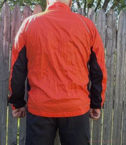 Rear view of the Ultralight Wind Jacket modeled by GT