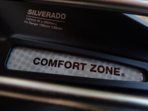 Detail of the "Comfort Zone" cut-out on the WTB Silverado. 